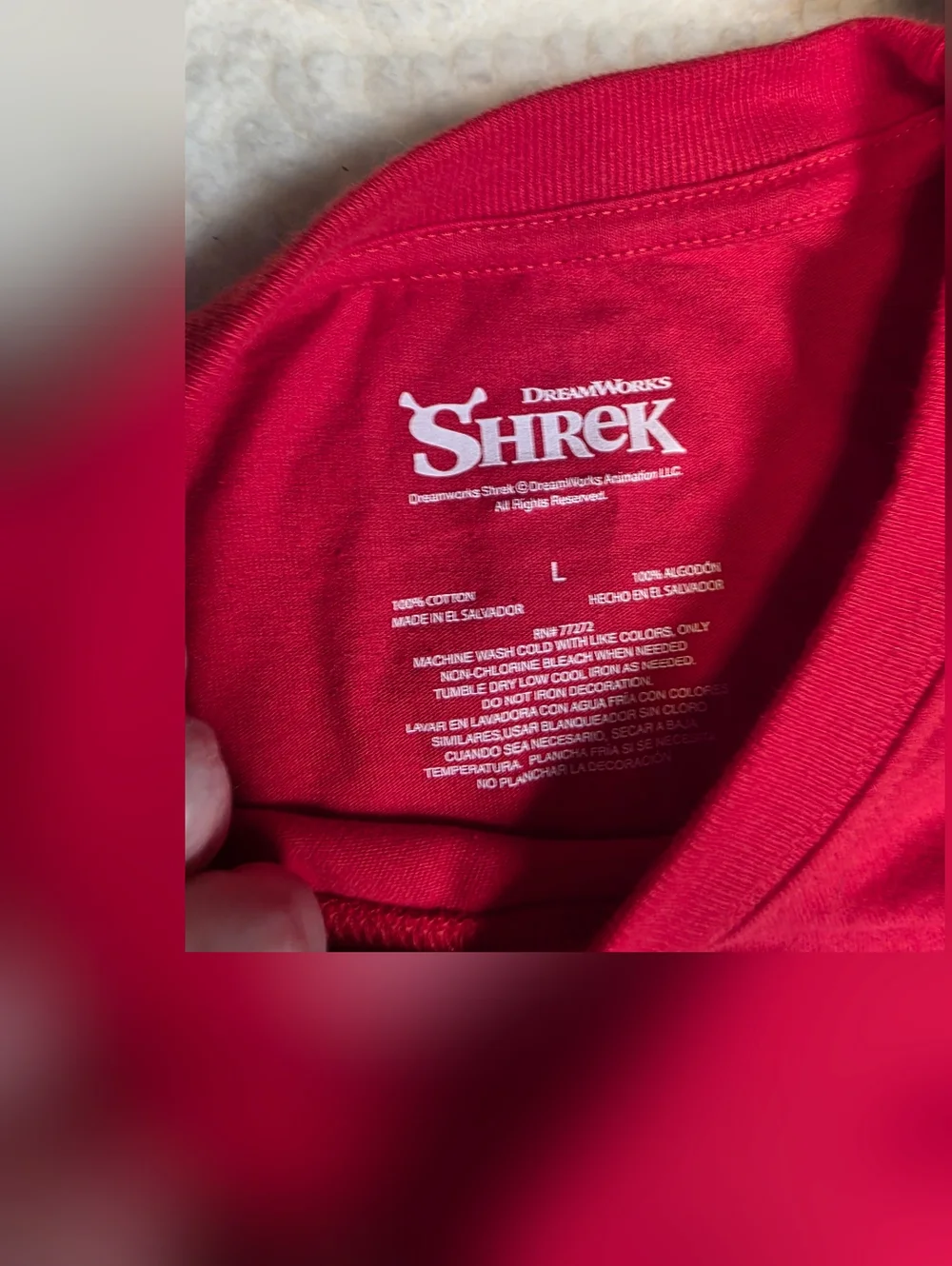 NWT Shrek Gingy “Not My Gumdrop Buttons!” Graphic Tee Size L